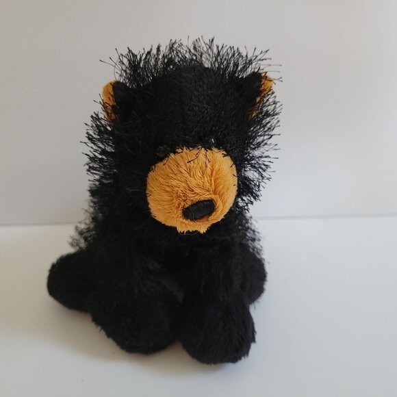 Ganz Black Bear Plush Stuffed Animal Toy 8" Fuzzy Soft & Cuddly No code - Picture 1 of 6